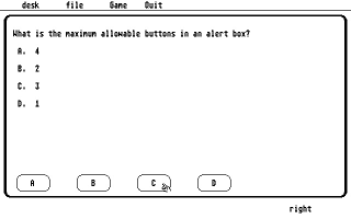 Quizz atari screenshot